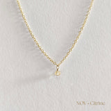 Gold filled birthstone necklace with citrine