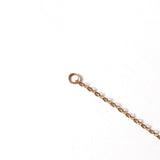 Close-up of 4.8mm clasp and 3.5mm O-ring on solid gold chain extender