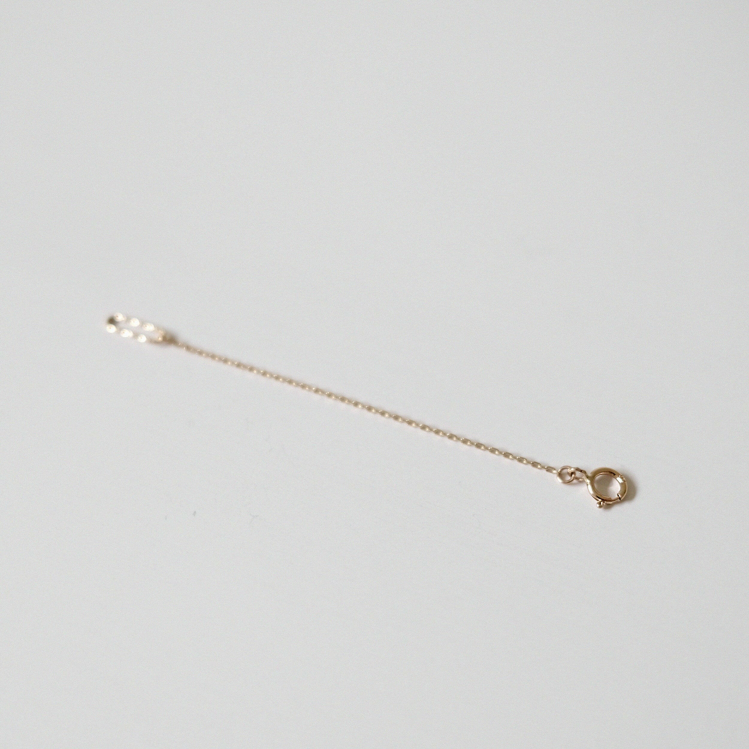 14K Chain Extender w Oval Ring (7cm).