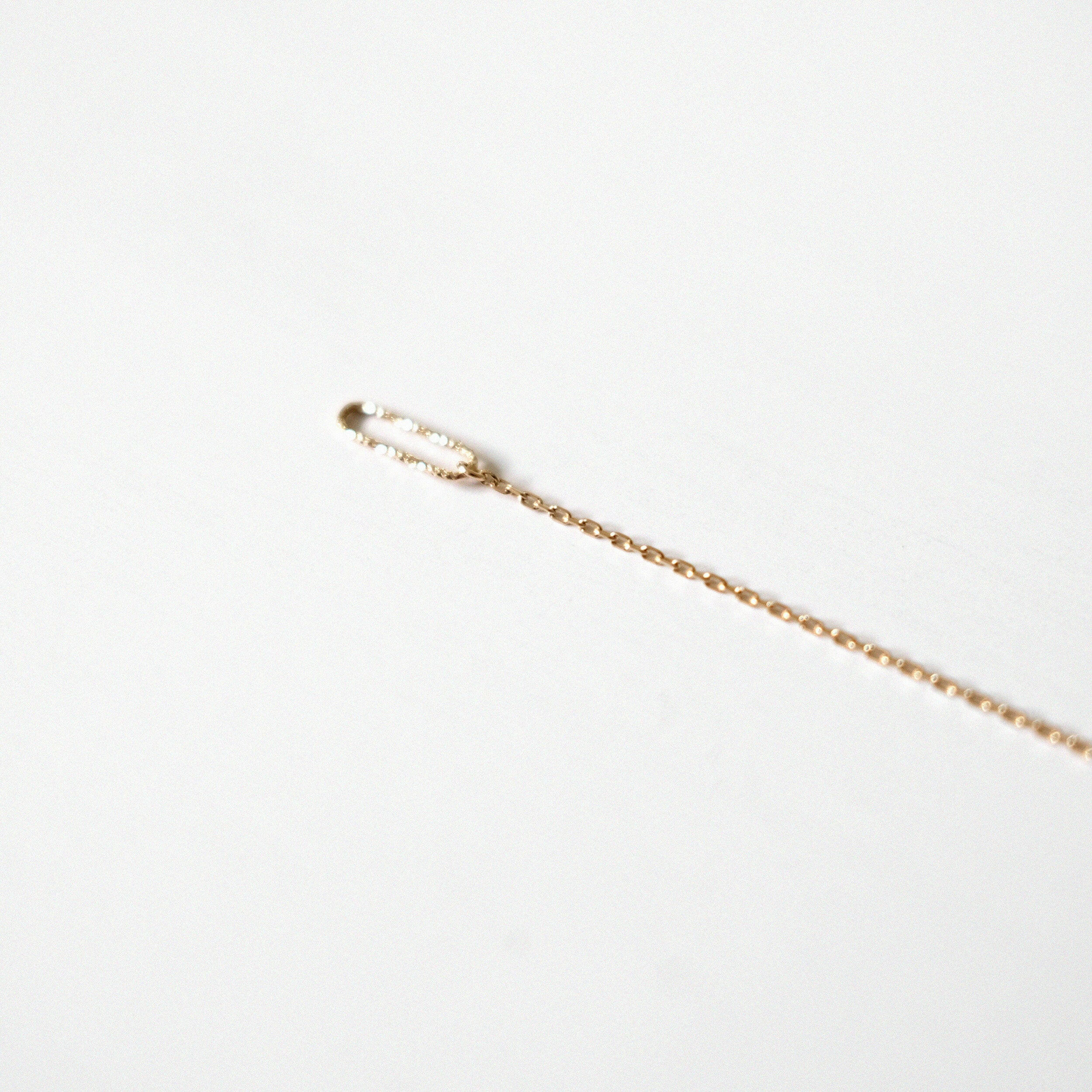 14K Chain Extender w Oval Ring (7cm).