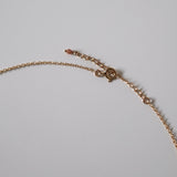 Side angle of clasp and natural stone beads reflecting light