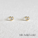 Amore Mio 14K Solid Gold Earrings