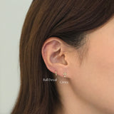 14K Croce Cartilage Earring.