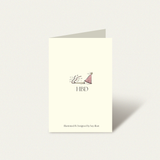 Happy Birthday personal celebration card featuring a playful and simple birthday cake illustration