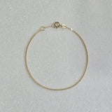 14K Capri Chain Bracelet with sleek curved links displayed on white background