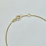 Close-up of Capri Bracelet’s polished clasp and curved link detail