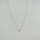 Complete view of Laondrim Diamond Accent Necklace with centered pendant and adjustable chain