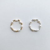 Evia Perla Ring featuring pearl style with sleek beads ball, and pearl alternating ring design