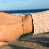 Gold Filled Love Gemstone Bracelet