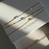 Gold Filled Love Gemstone Bracelet