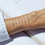 Petite crystal bracelet with minimal design featuring a delicate stone for elegant, understated style