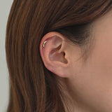 14K Jade Cartilage Earring