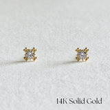 Lumiere 14K Solid Gold Earrings