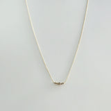 Front-facing view of Luminex Diamond Necklace with full chain and pendant – minimal and radiant