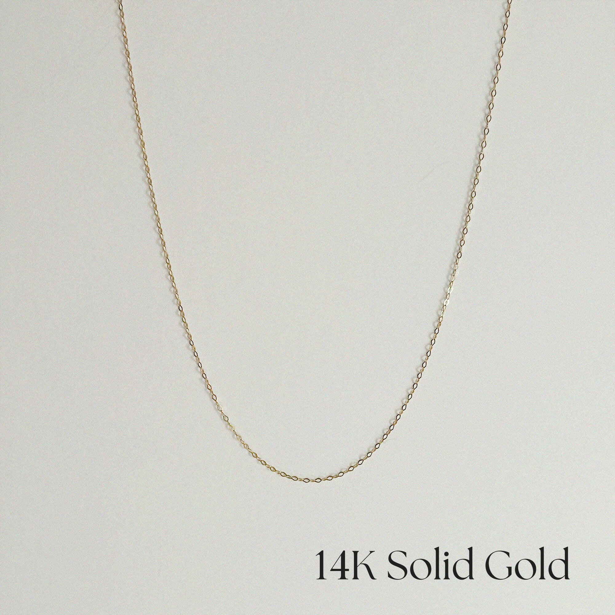 14K solid gold Milano chain necklace – minimalist diamond-cut curved chain, hypoallergenic & tarnish-free