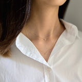 Petite Crystal Double Chain Necklace