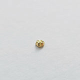 Shiny Hexagon Cartilage Earring side angle showcasing geometric cut