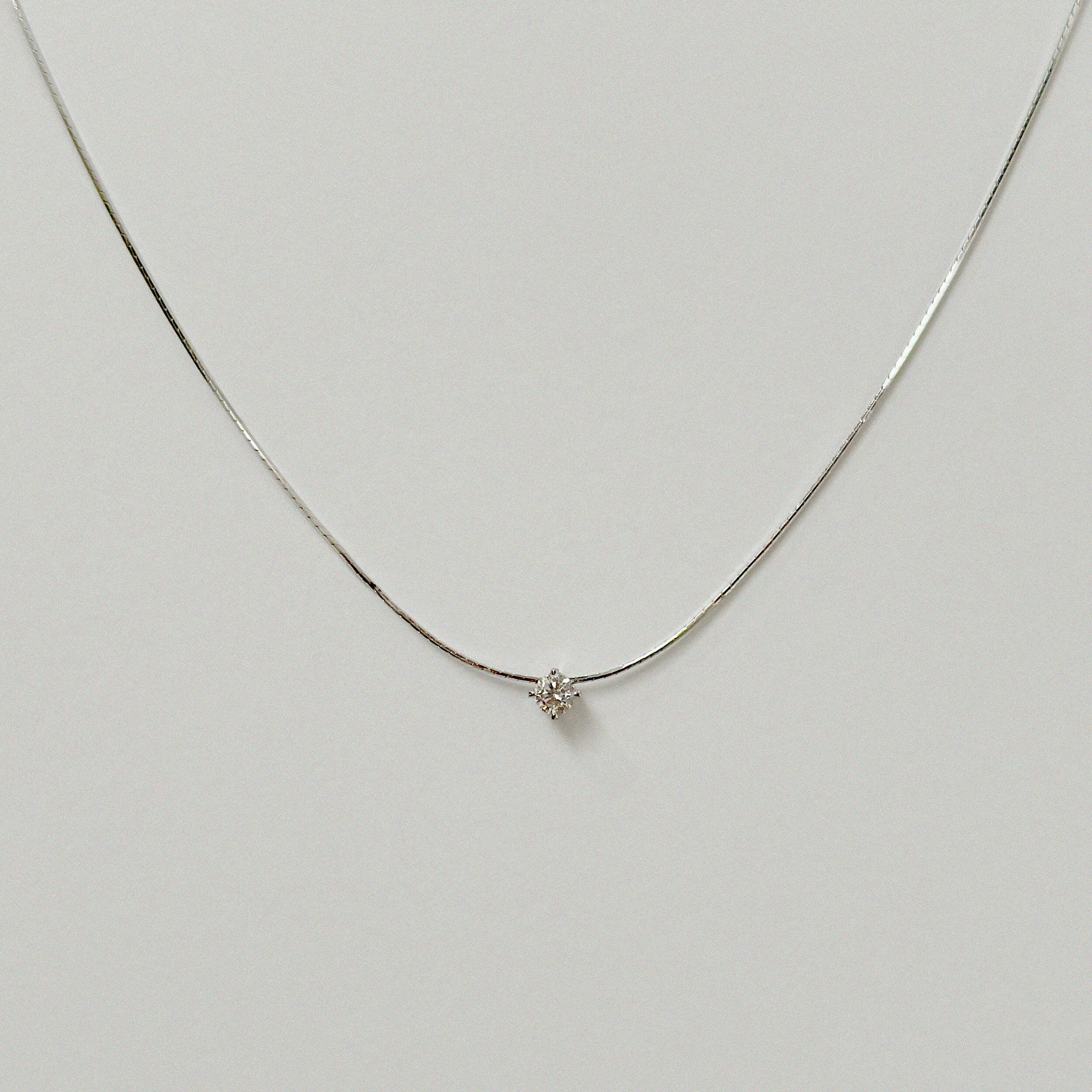 Petite Crystal Snake Chain Necklace.