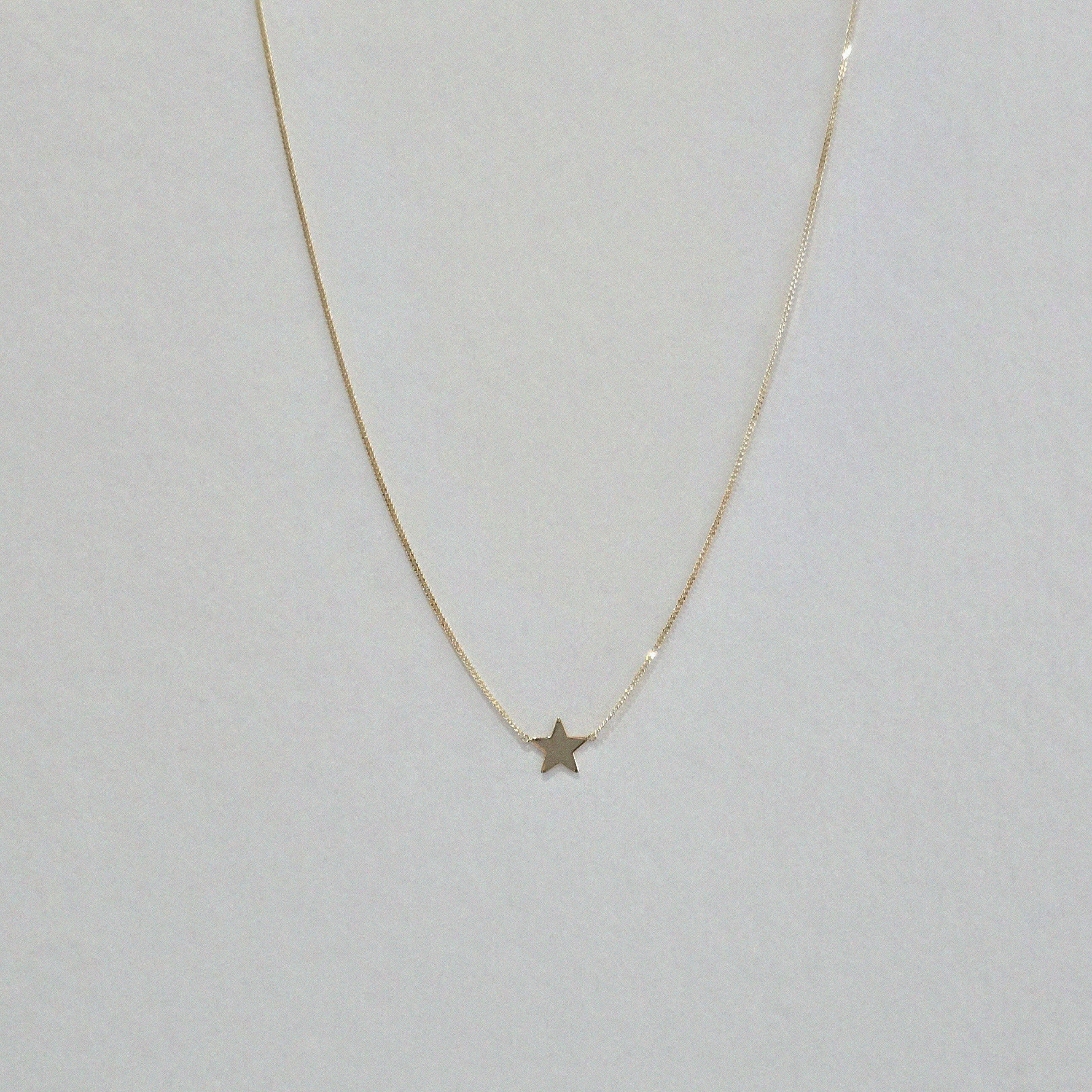 Front-facing view of full necklace laid flat – showcasing chain length and pendant symmetry