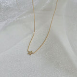 Side perspective of pendant catching light from different angles