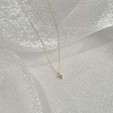 Slight angle capturing pendant shape and chain drape