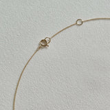 Spring clasp and extender of 14K gold necklace – secure and polished finish
