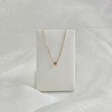 Diamond Accent Necklace presented on cream leather necklace stand – perfect drape and pendant position