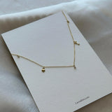 14K Solid Gold Love Is Key Necklace – Heart lock and key charm with CZ detail on adjustable chain, tarnish-free and perfect for romantic occasions