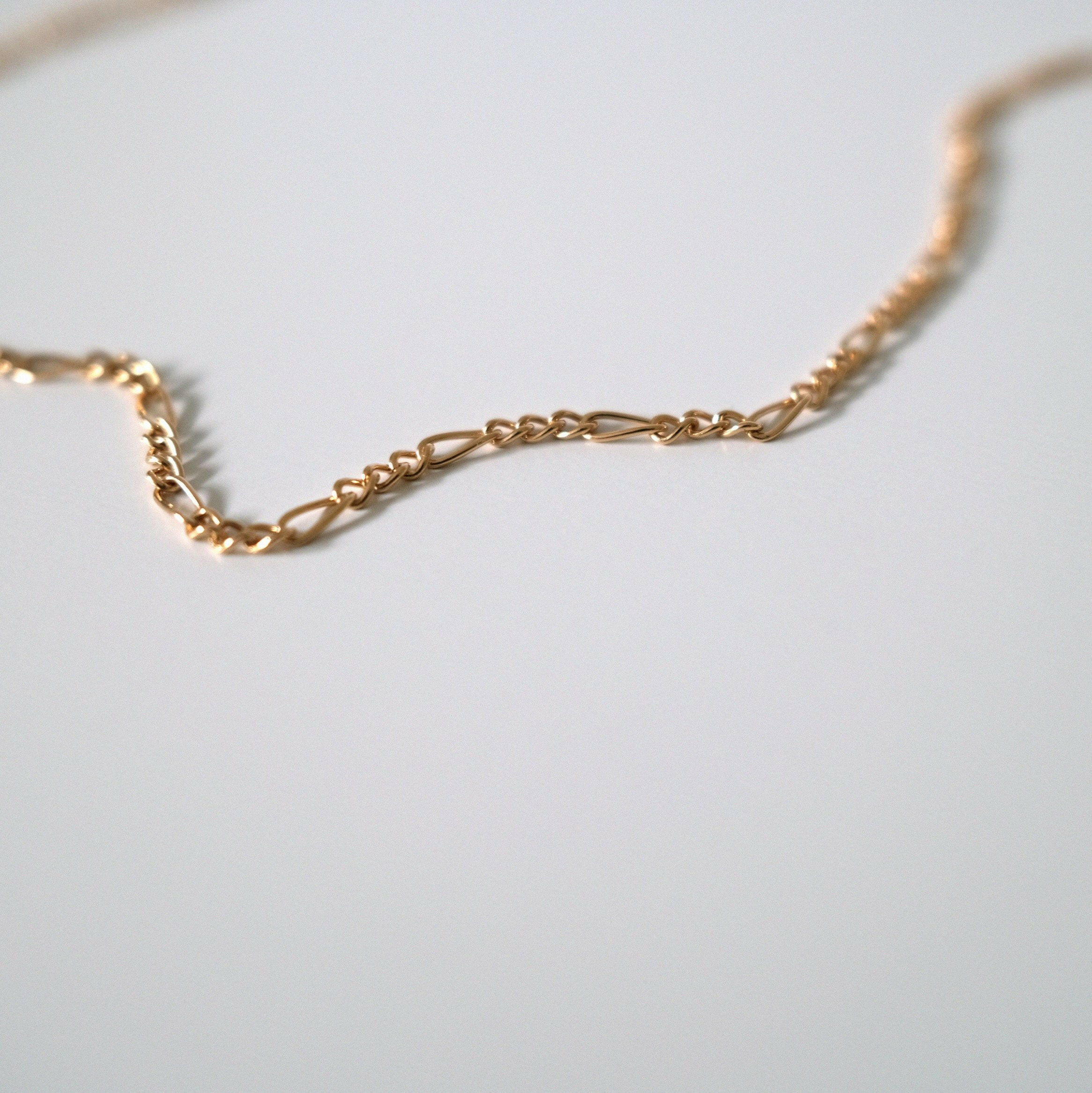 Close-up of link thickness and texture under soft light