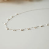 Elegant pearl necklace showcasing lustrous pearls, perfect for formal occasions and timeless style.