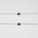 Initial bracelet featuring a minimal design, perfect as a dainty letter bracelet gift with simple and elegant style.