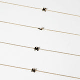 Initial bracelet featuring a minimal design, perfect as a dainty letter bracelet gift with simple and elegant style.