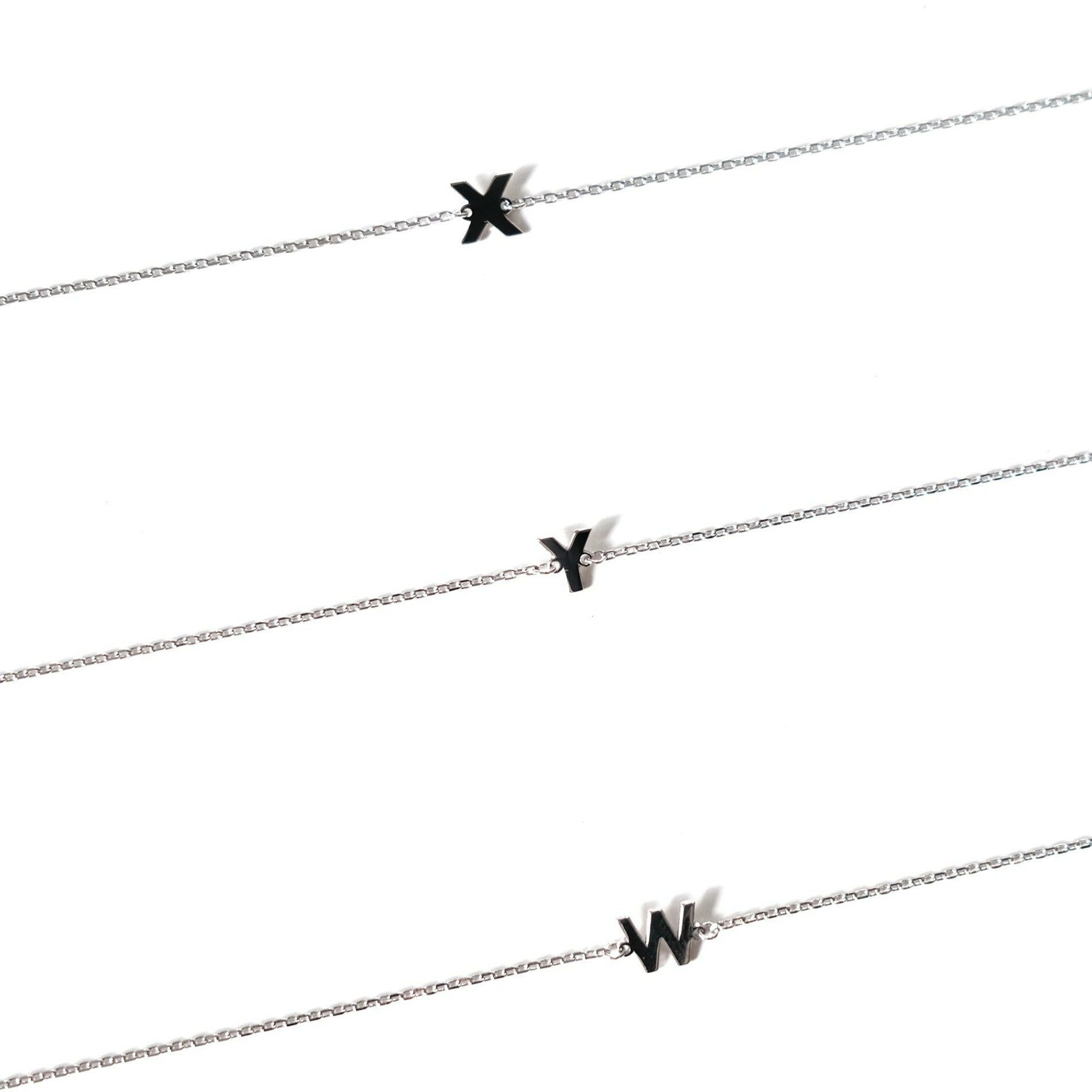 Initial bracelet featuring a minimal design, perfect as a dainty letter bracelet gift with simple and elegant style.