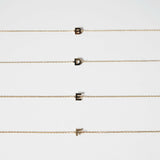 Initial bracelet featuring a minimal design, perfect as a dainty letter bracelet gift with simple and elegant style.