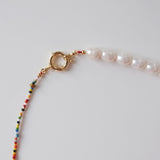 Rainbow Meets Pearl Necklace