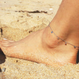 Dainty chain anklet with disc charms designed for elegant belly dance performances