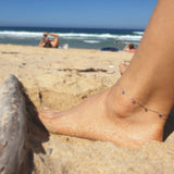 Dainty chain anklet with disc charms designed for elegant belly dance performances
