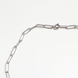 Dia Cut Link Chain Necklace