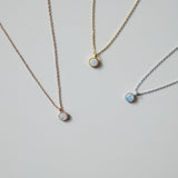 Little White Opal Necklace