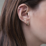 Petite Clover 14K Solid Gold Cartilage Earring