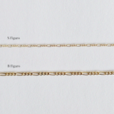 Gold Filled S Figaro Bracelet