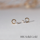 Eva 10K Solid Gold Earrings