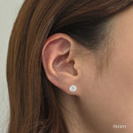 14K Petite Crystal Studs (5 Sizes).