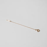 14K Chain Extender w Oval Ring (7cm)