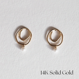 14K Little Pond Earrings