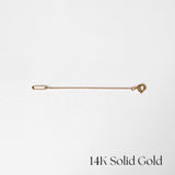 14K Chain Extender w Oval Ring (7cm)