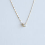14K Lab Diamond Heart Necklace