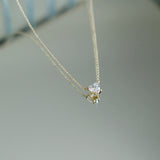 14K Lab Diamond Heart Necklace