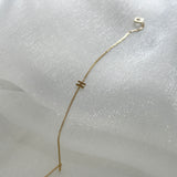 14K Just Initial Bracelet