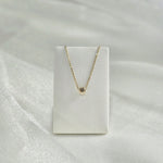 Diamond Accent Necklace displayed on velvet necklace stand – showing pendant placement and drape